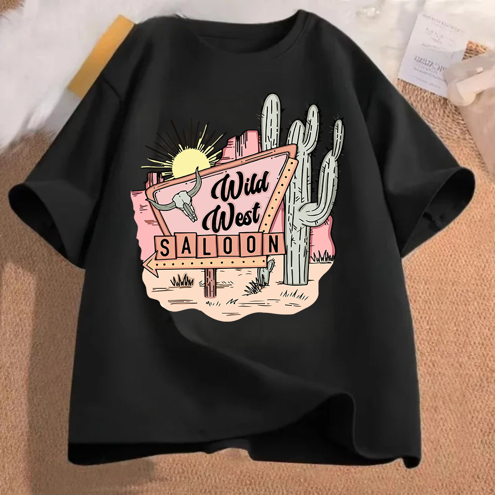 Women'S Fashion Wild West - Wild West Saloon Graphic T Shirt
