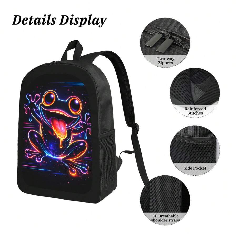 Women'S Fashion Backpack - Cyber Frog Backpack Stylish Casual Lightweight