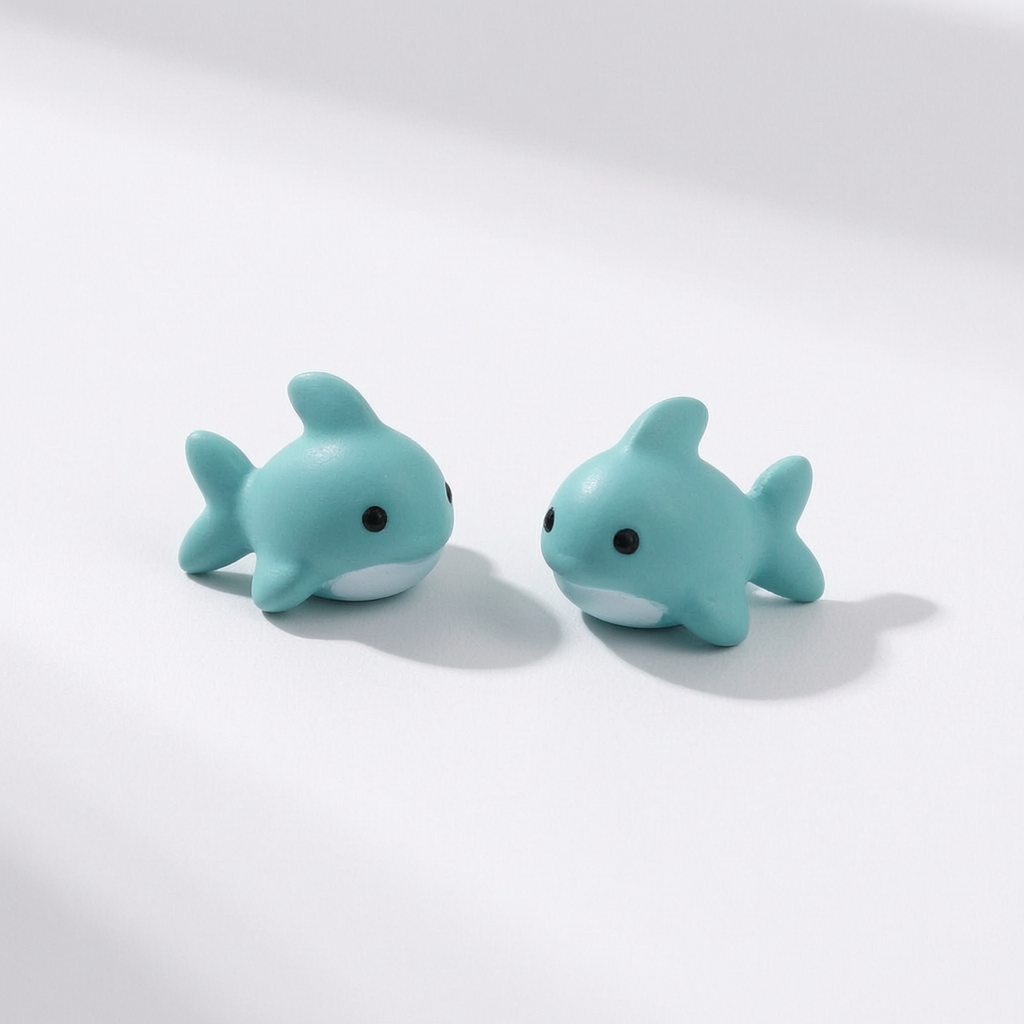 Women'S Fashion Earrings - Cartoon Animal Resin Earrings Cute Dinosaur