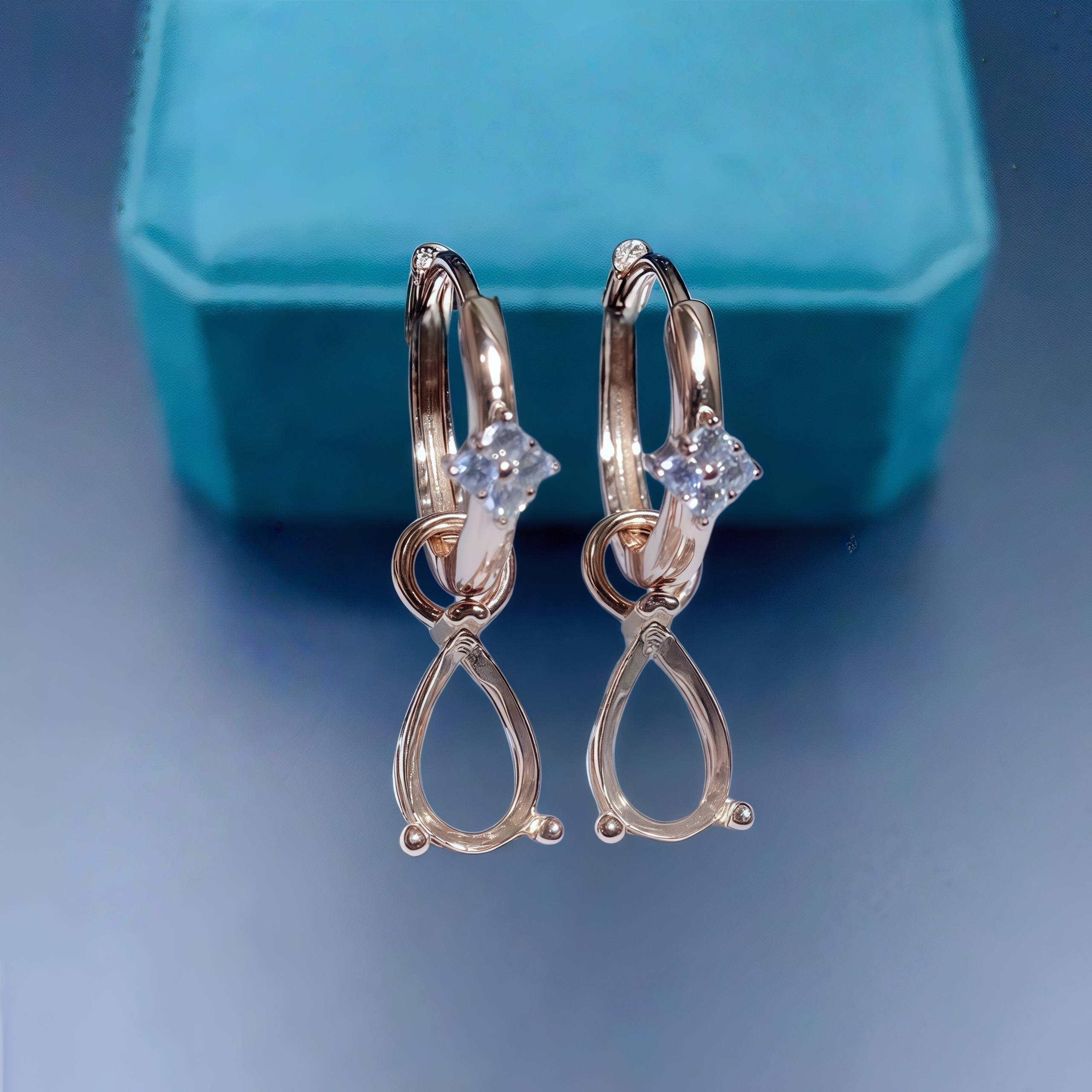 Women'S Fashion Earrings - Fashion DIY Earrings Empty Holder S925