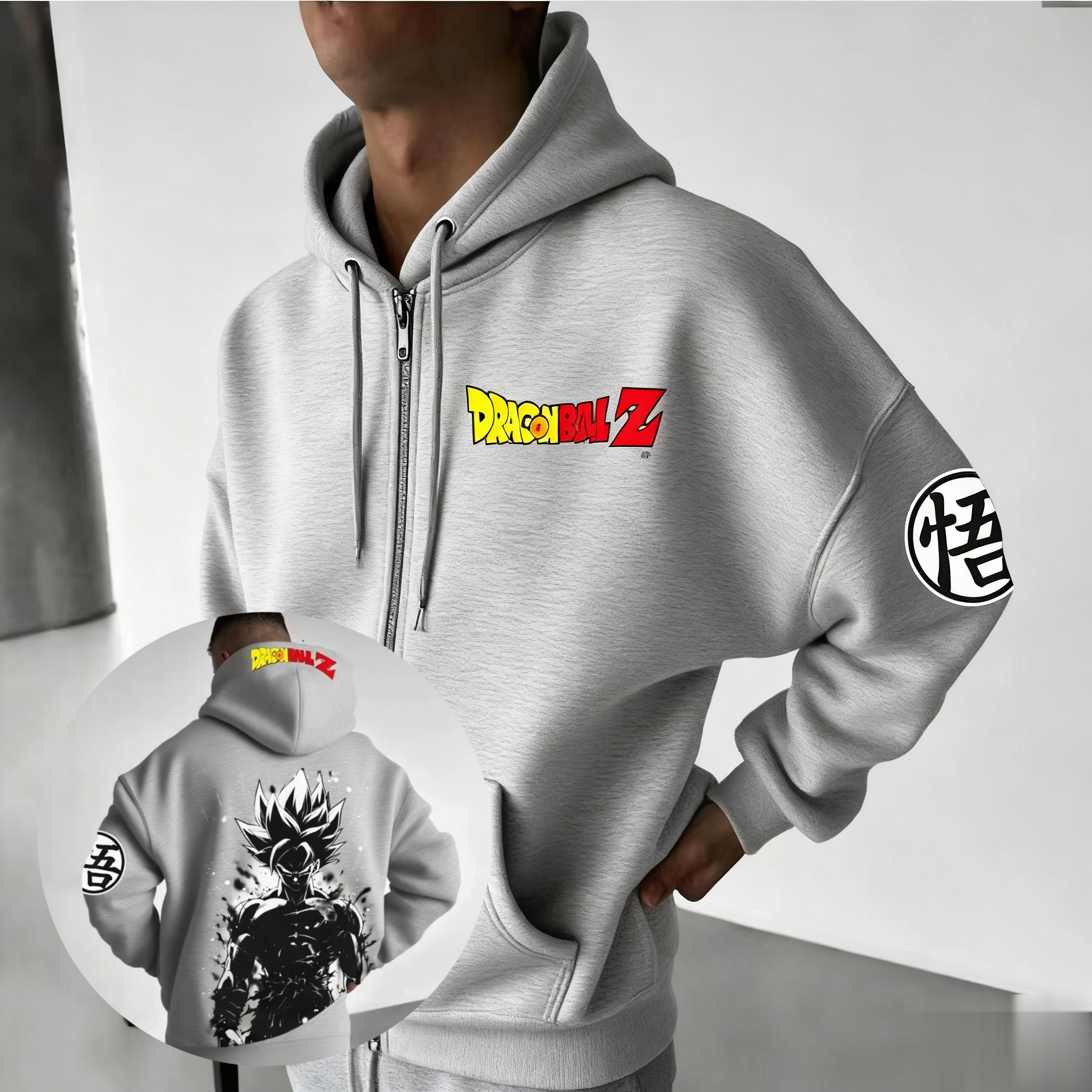 Women'S Fashion Zip Hoodie - New Dragon Ball Goku Anime Zip