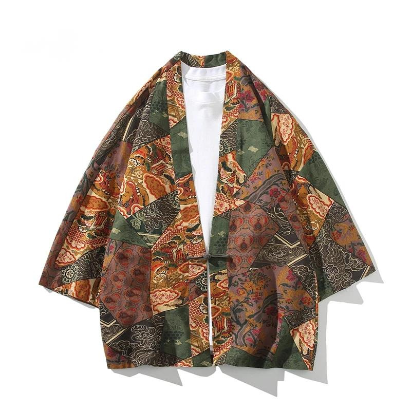 Women'S Fashion Suit - Ethnic Style Print Yukata Men Women