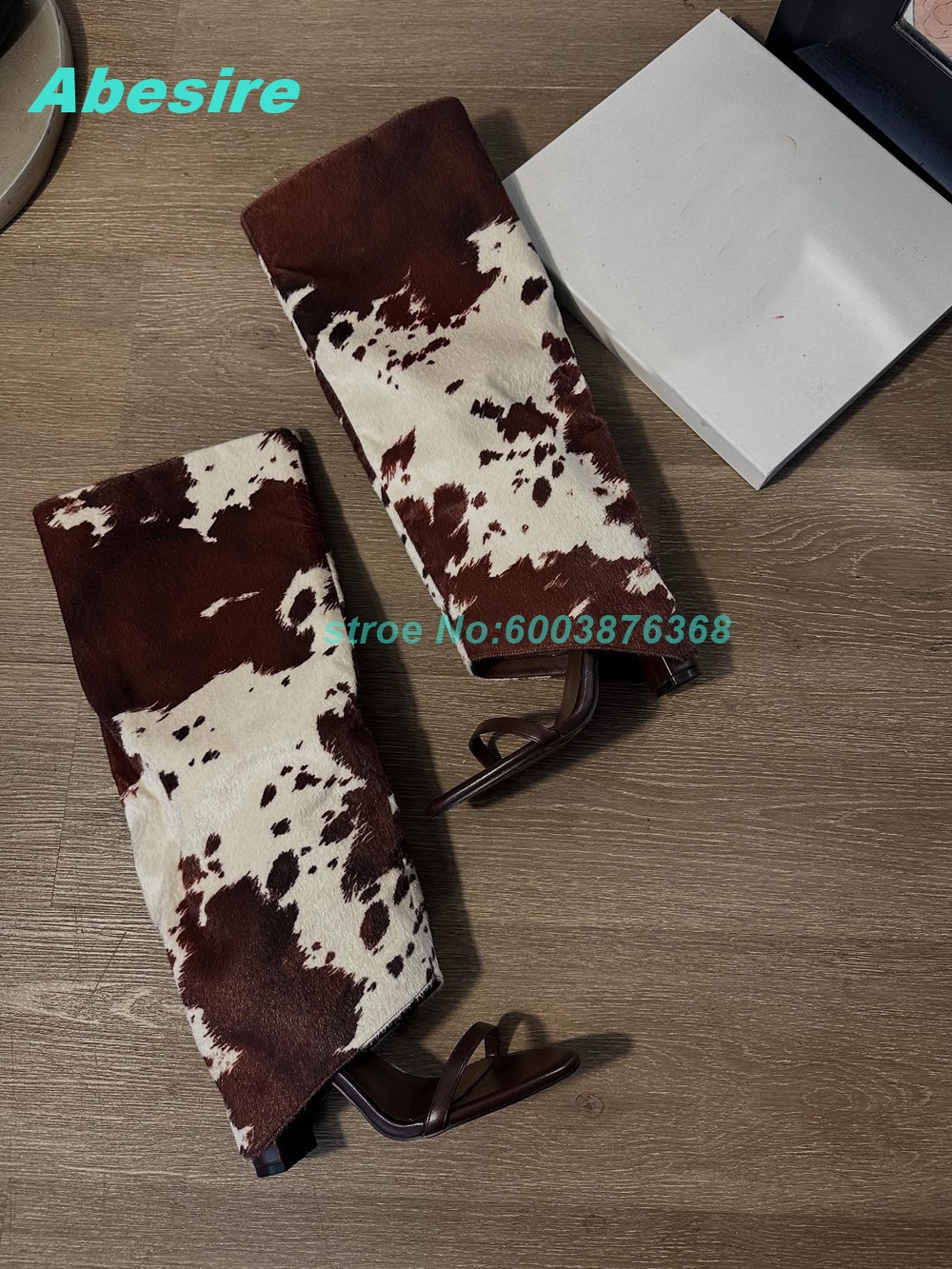 Cow Pattern Patchwork Suede Sa - مراجعة Women Fashion Show وسعره