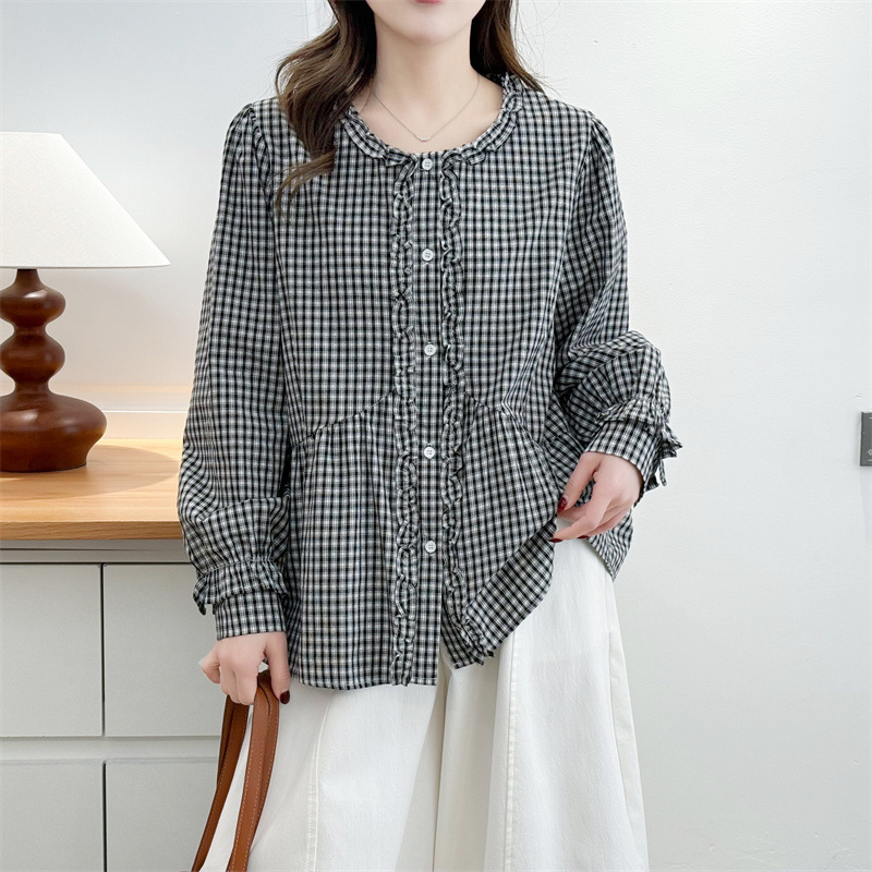 XXXXL Fashion Plus Size Woman  - مراجعة Puff Sleeve Blouse وسعره