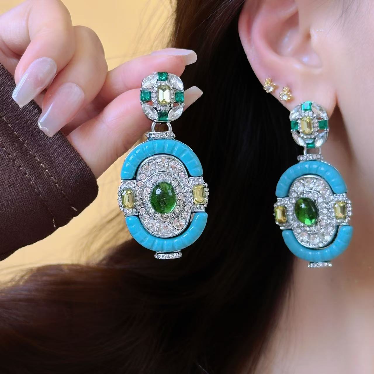 Vintage Turquoise Emerald Silv - مراجعة Women'S Fashion Victorian Era وسعره