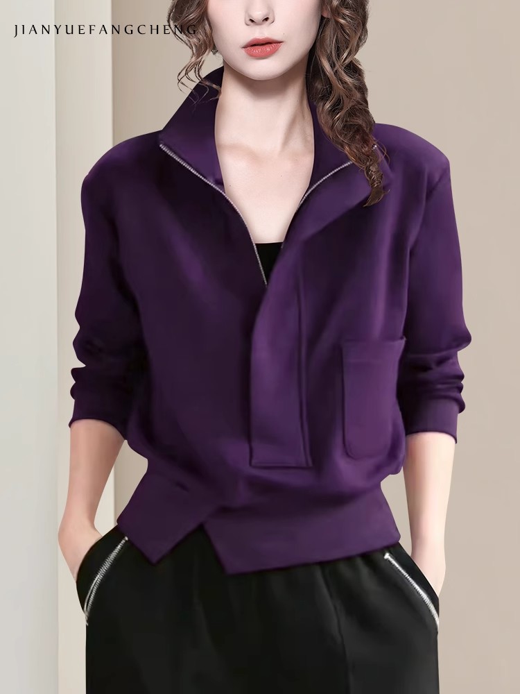 Women Knit Sweatshirts Half Zi - مراجعة Women'S Fashion Quarter Zip وسعره