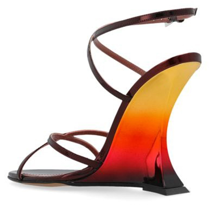 New Open Toe Cross Strap Gradi - مراجعة Women Fashion Show وسعره
