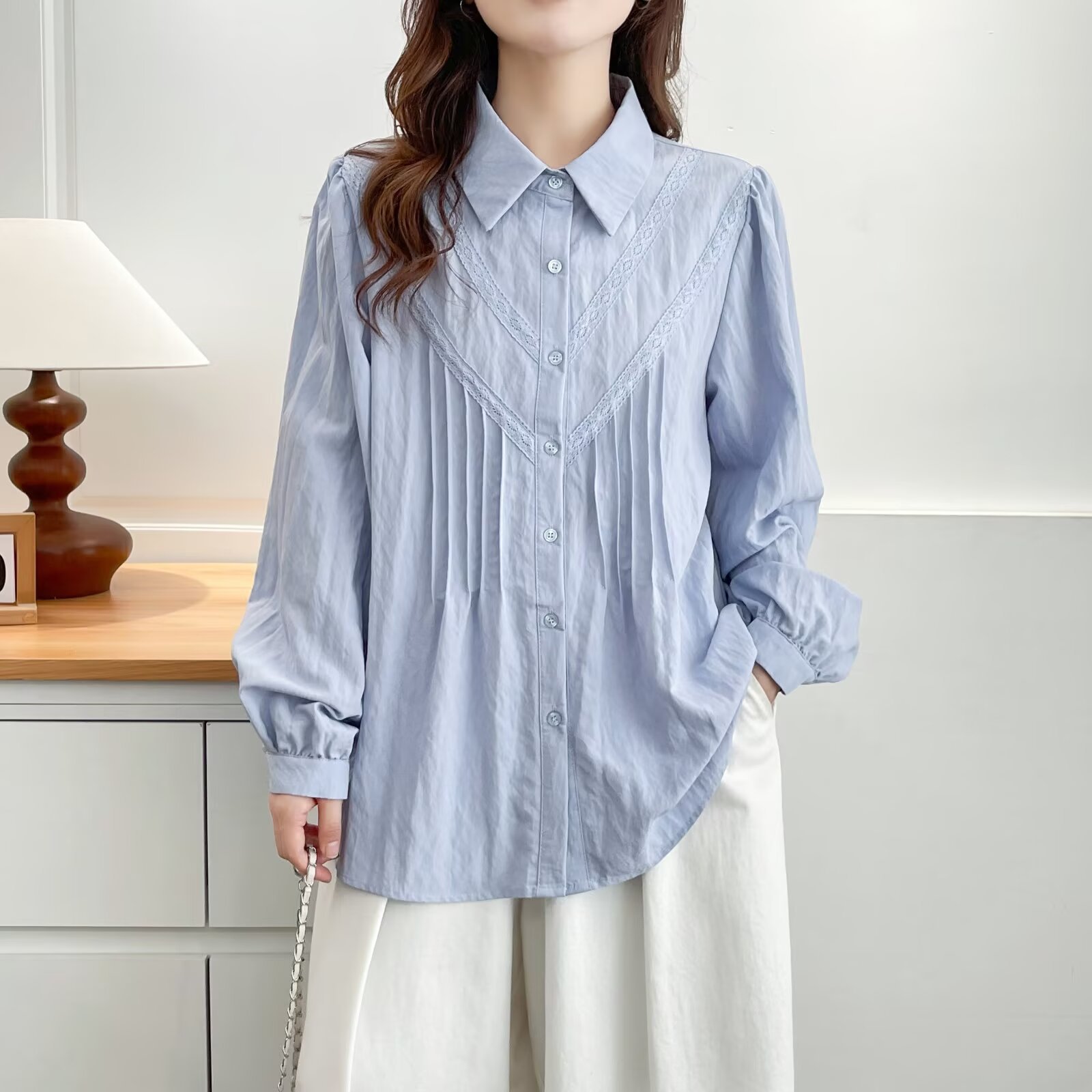 XXXXL Fashion Plus Size Women' - مراجعة Puff Sleeve Blouse وسعره