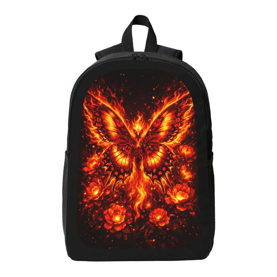 Flame Phoenix Butterfly Backpa - مراجعة Women'S Fashion Backpack وسعره