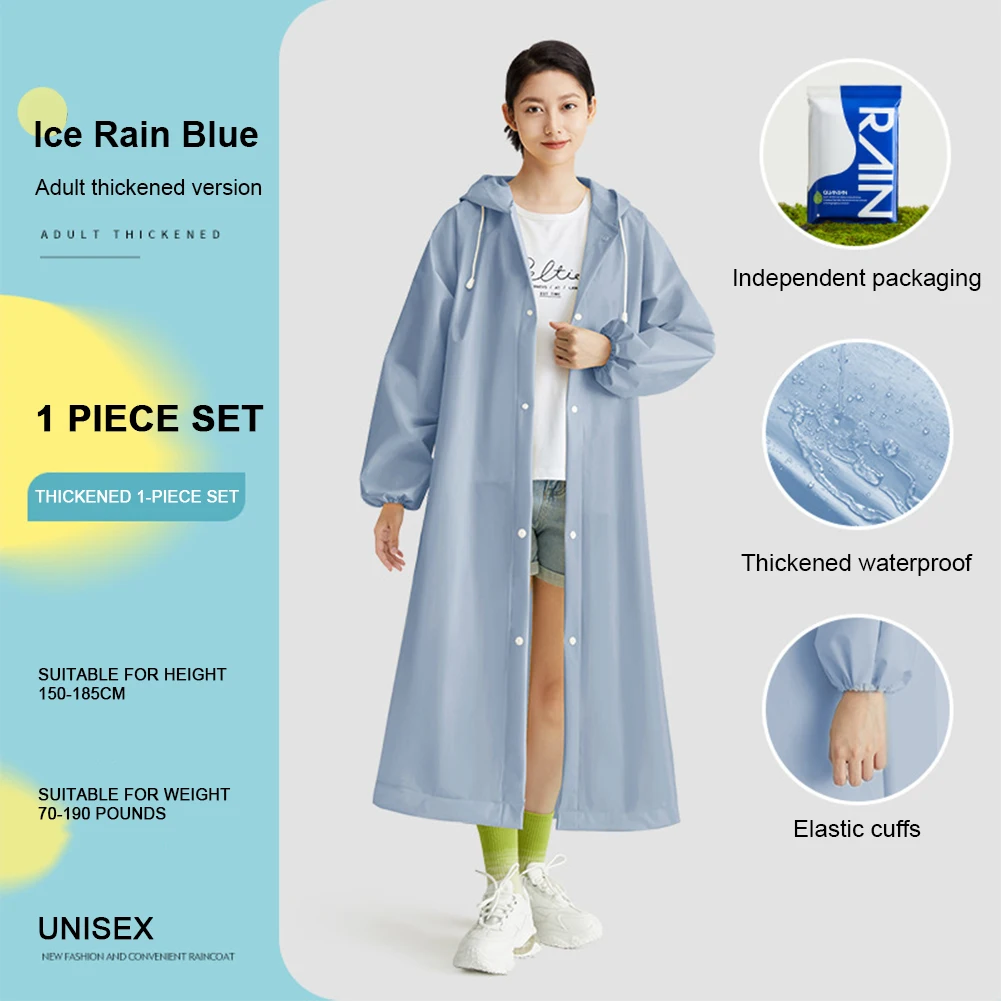 Adult Long Raincoat Non Dispos - مراجعة Women'S Fashion Rain Jacket وسعره