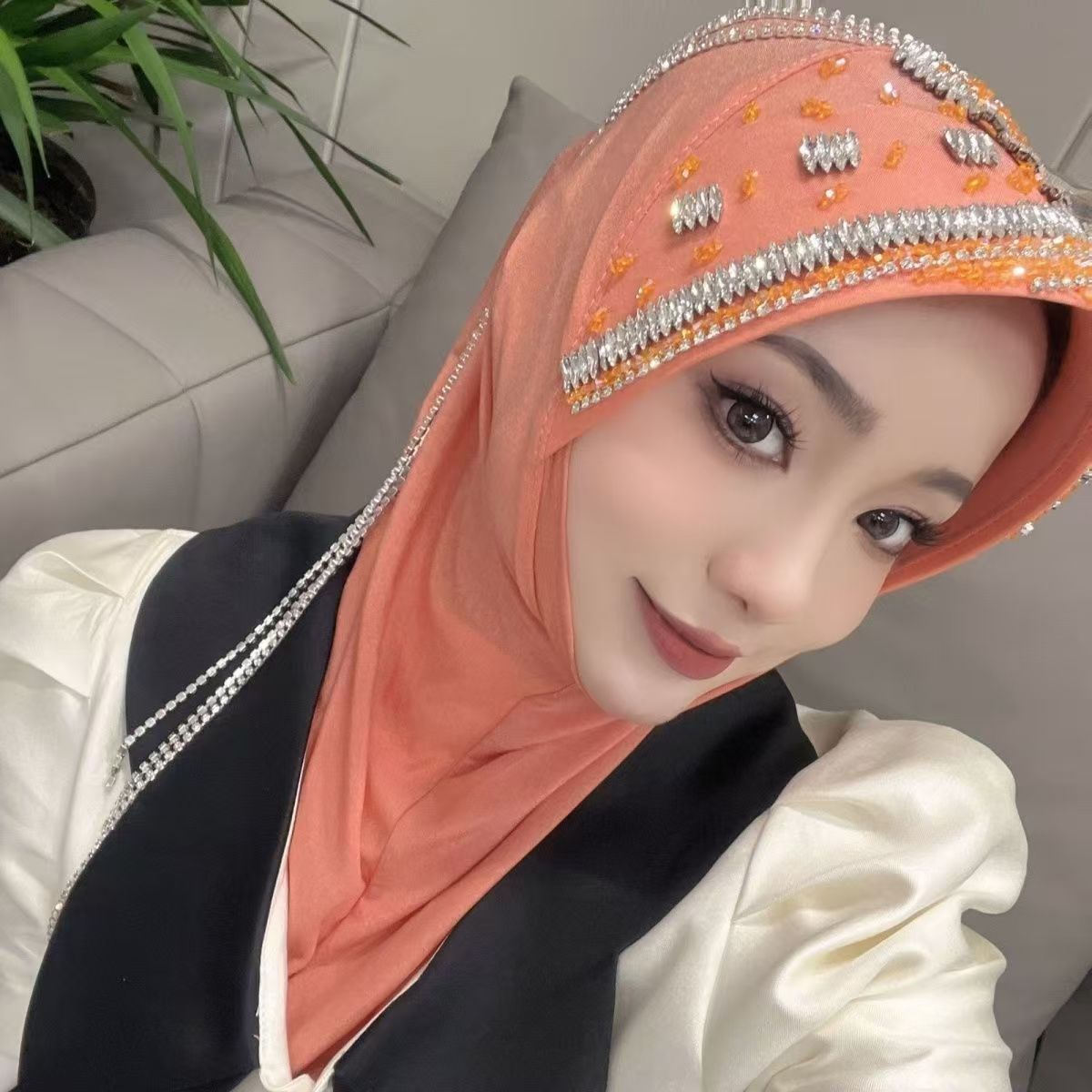 Luxury Hat Hijab Pink Scarf wi - مراجعة Women'S Fashion Hats وسعره