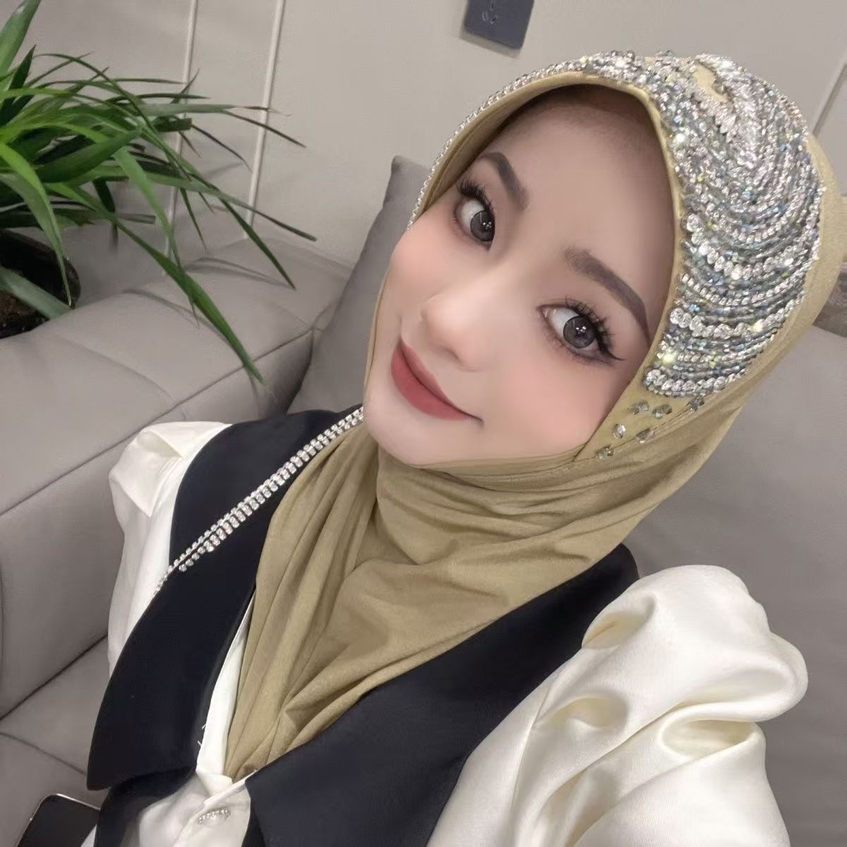 Luxury Hat Hijab Pink Scarf wi - مراجعة Women'S Fashion Hats وسعره