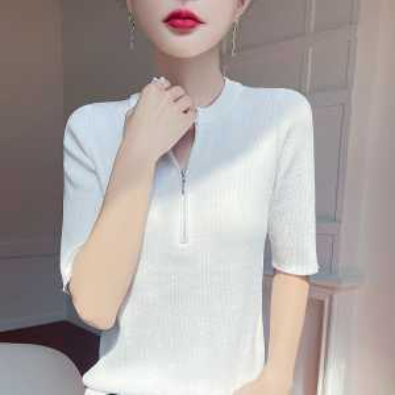 Womens Red Half Zip Knit T Shi - مراجعة Women'S Fashion Quarter Zip وسعره