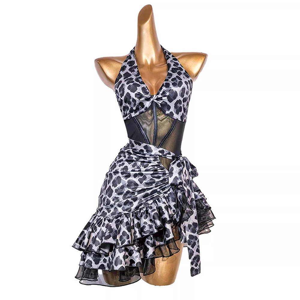 Women's Latin Dance Practice D - مراجعة Printed Wrap Skirt وسعره