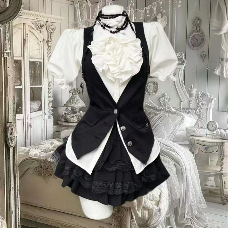 Y2k Aesthetic Lolita Style Swe - مراجعة Puff Sleeve Blouse وسعره
