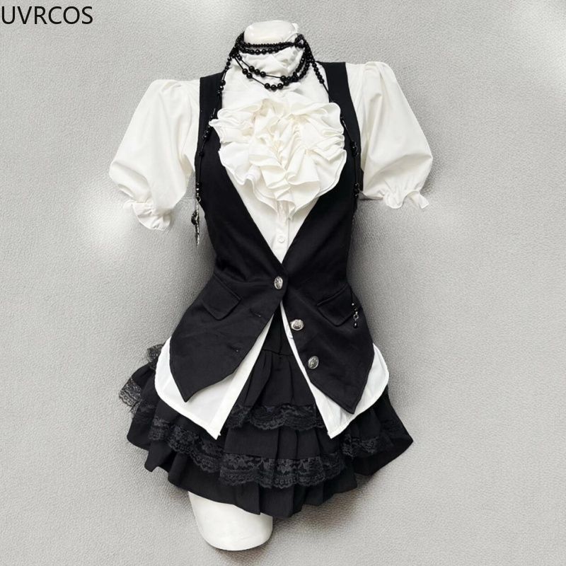 Y2k Aesthetic Lolita Style Swe - مراجعة Puff Sleeve Blouse وسعره
