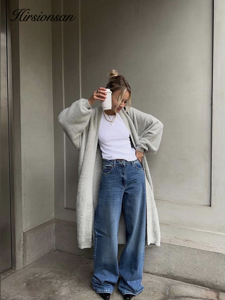 Hirsionsan 2024 Soft Knitted S - مراجعة Longline Cardigan Knit وسعره