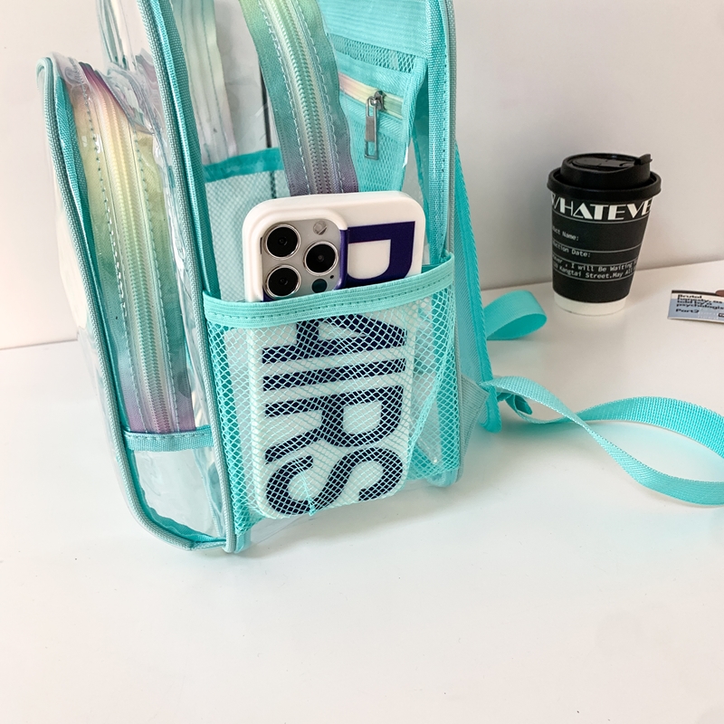 PVC Transparent Zipper Large C - مراجعة Women'S Fashion Backpack وسعره