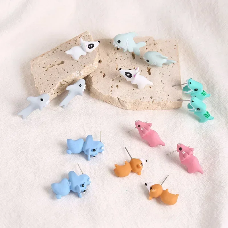 2pcs Animal Cartoon Stud Earri - مراجعة Women'S Fashion Earrings وسعره