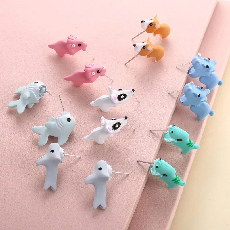 2pcs Animal Cartoon Stud Earri - مراجعة Women'S Fashion Earrings وسعره