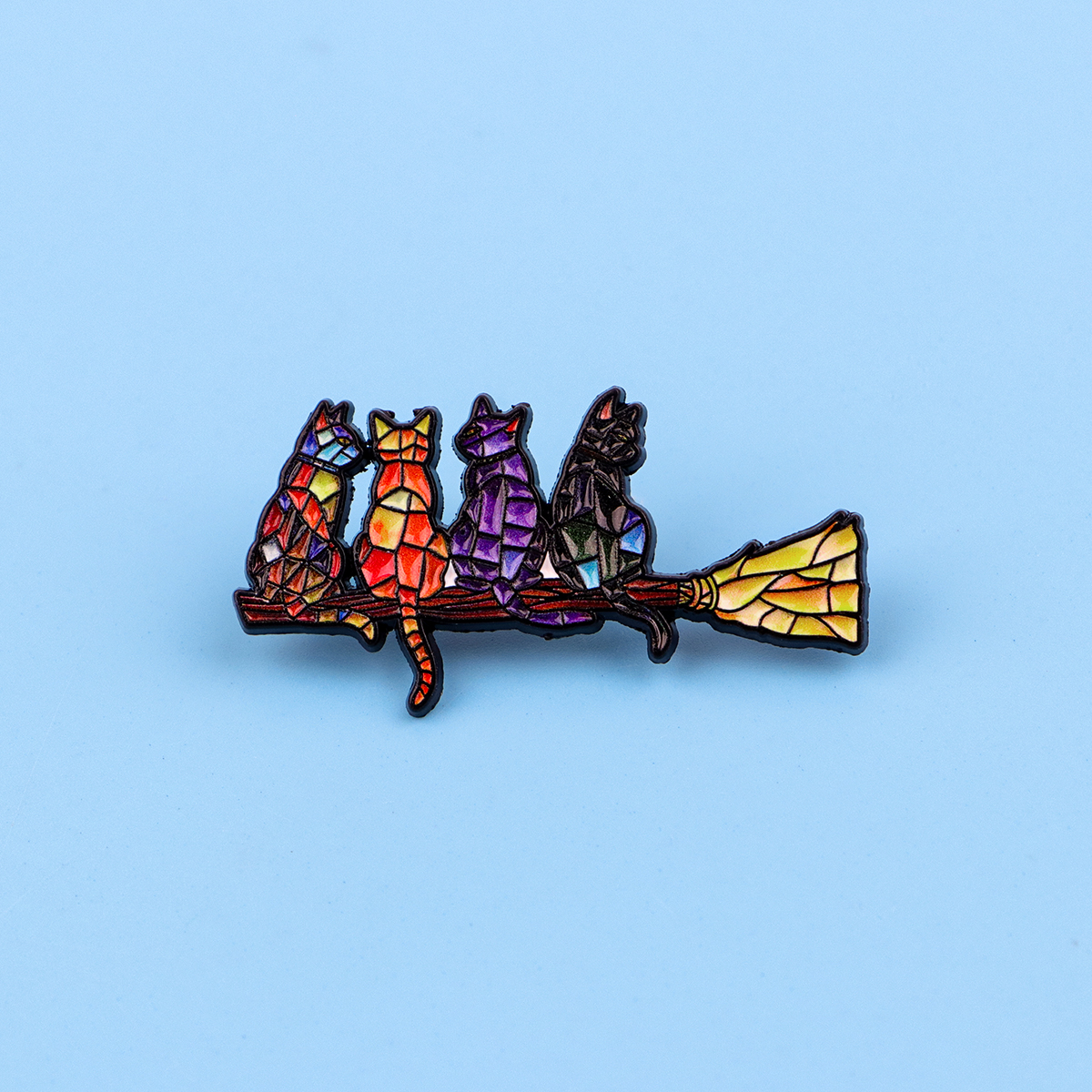 Colorful Cat Enamel Pin Witch  - مراجعة Women'S Fashion Backpack وسعره