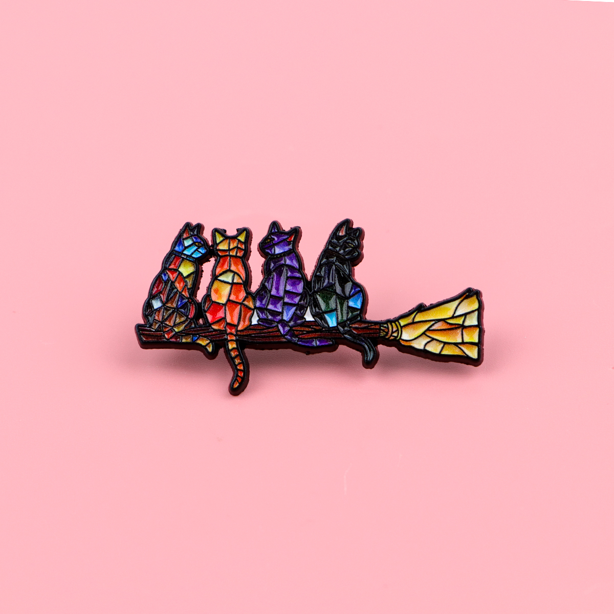 Colorful Cat Enamel Pin Witch  - مراجعة Women'S Fashion Backpack وسعره