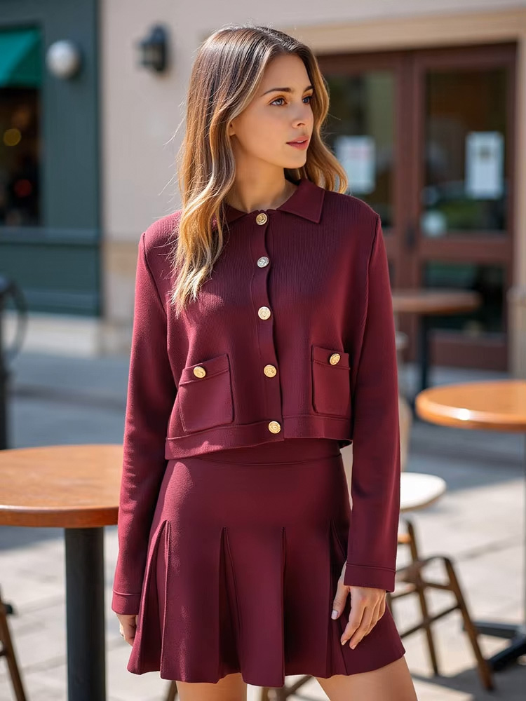 HH Elegant Women Knitted Red S - مراجعة Longline Cardigan Knit وسعره