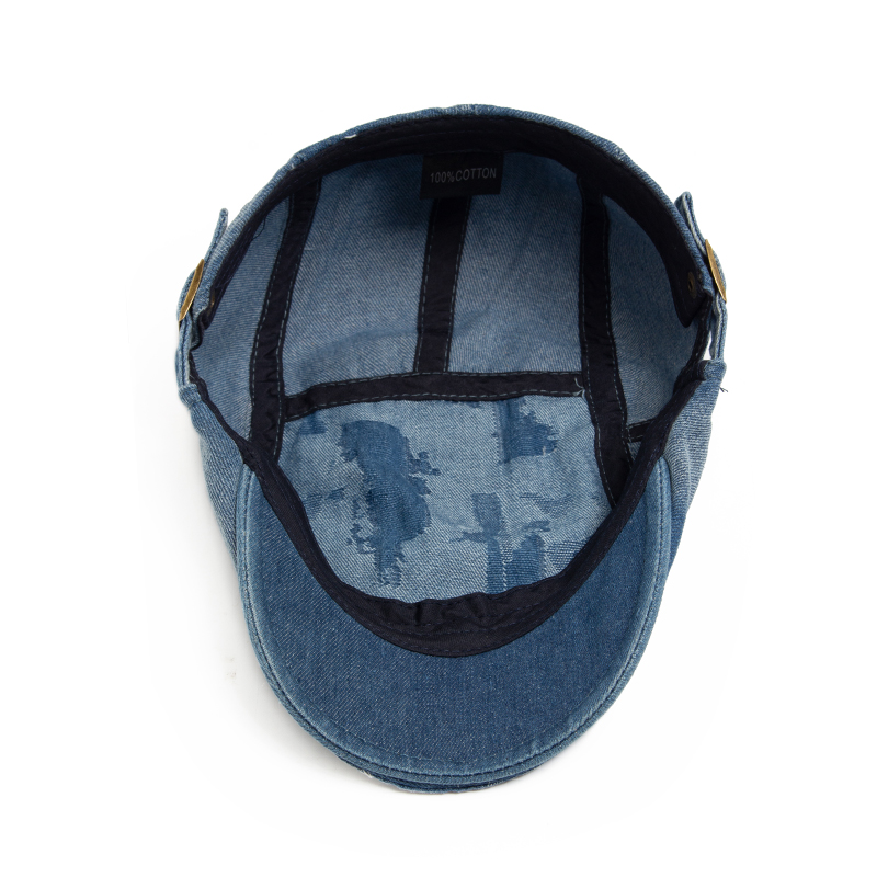 Fashion Men Ripped Denim Beret - مراجعة Women Fashion Nz وسعره