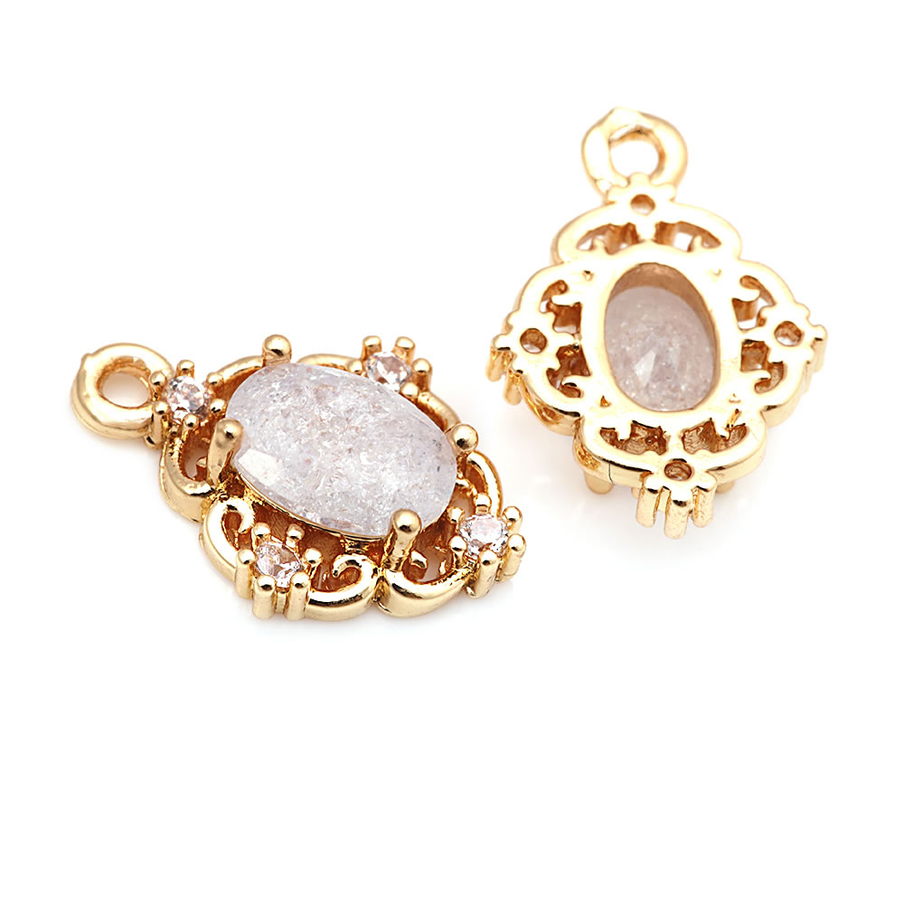 18K Gold Color Brass and Zirco - مراجعة Women'S Fashion Earrings وسعره