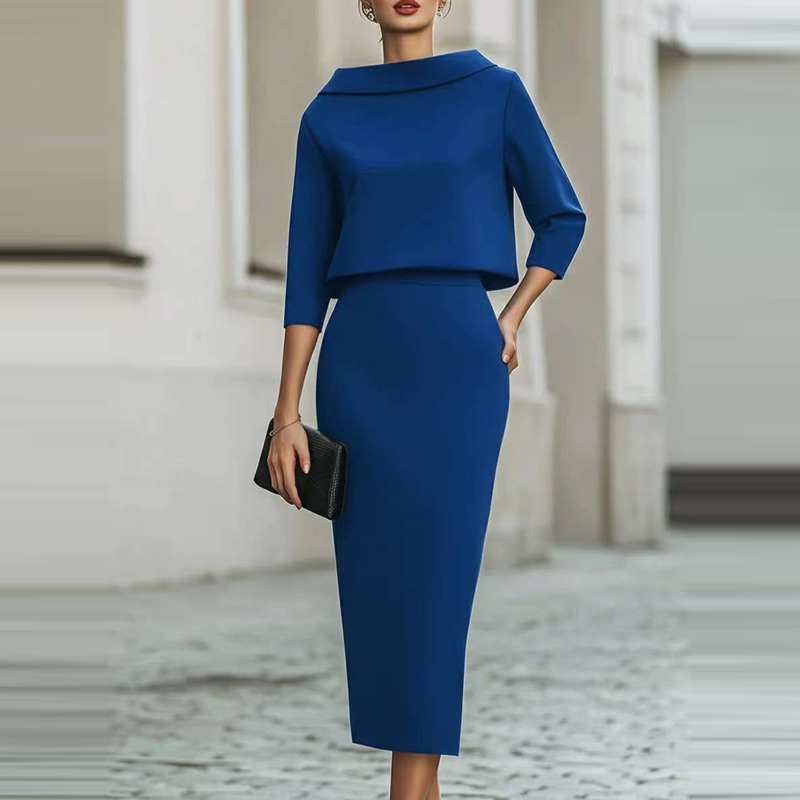 Solid Slim Half Skirts Sets Te - مراجعة Women'S Fashion Quarter Zip وسعره