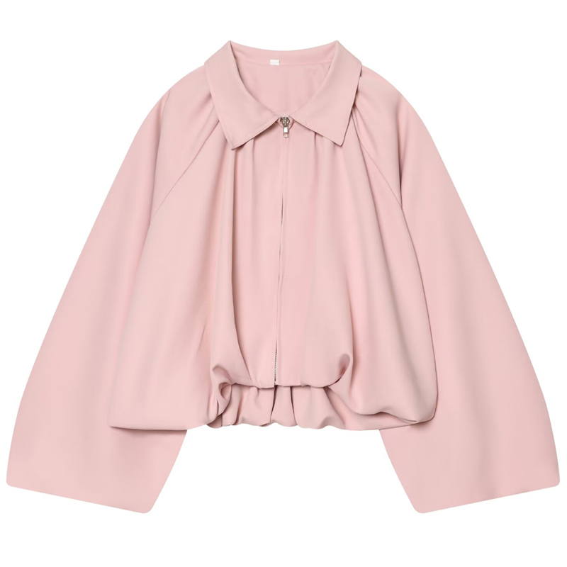 HXAO Women's Loose Pink Croppe - مراجعة Women'S Fashion Quarter Zip وسعره