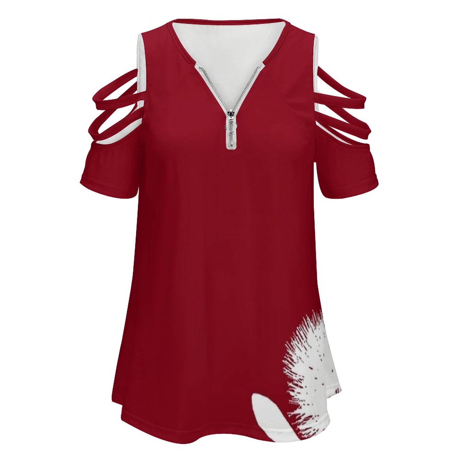 Pohutukawa-White On Red Women  - مراجعة Women Fashion Nz وسعره