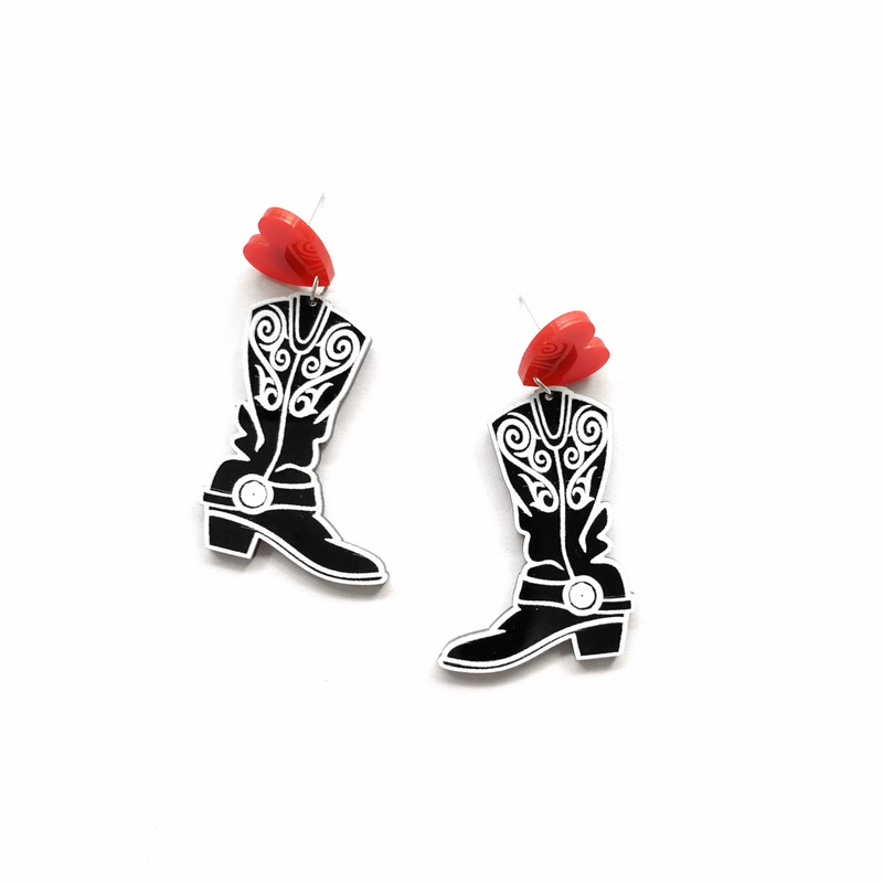 Fashion Black Cowboy Boots Wit - مراجعة Women'S Fashion Wild West وسعره