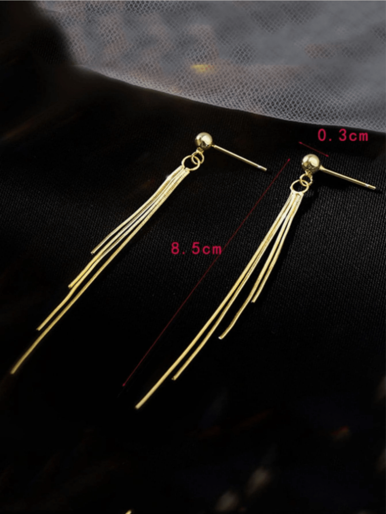 Fashion gold-tone long tassel  - مراجعة Women'S Fashion Earrings وسعره