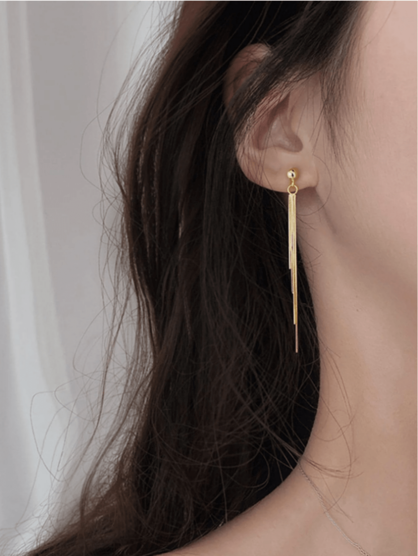 Fashion gold-tone long tassel  - مراجعة Women'S Fashion Earrings وسعره