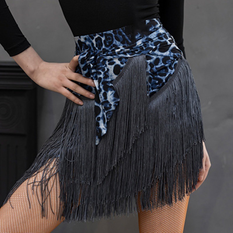 Women Leopard Print Latin Danc - مراجعة Printed Wrap Skirt وسعره
