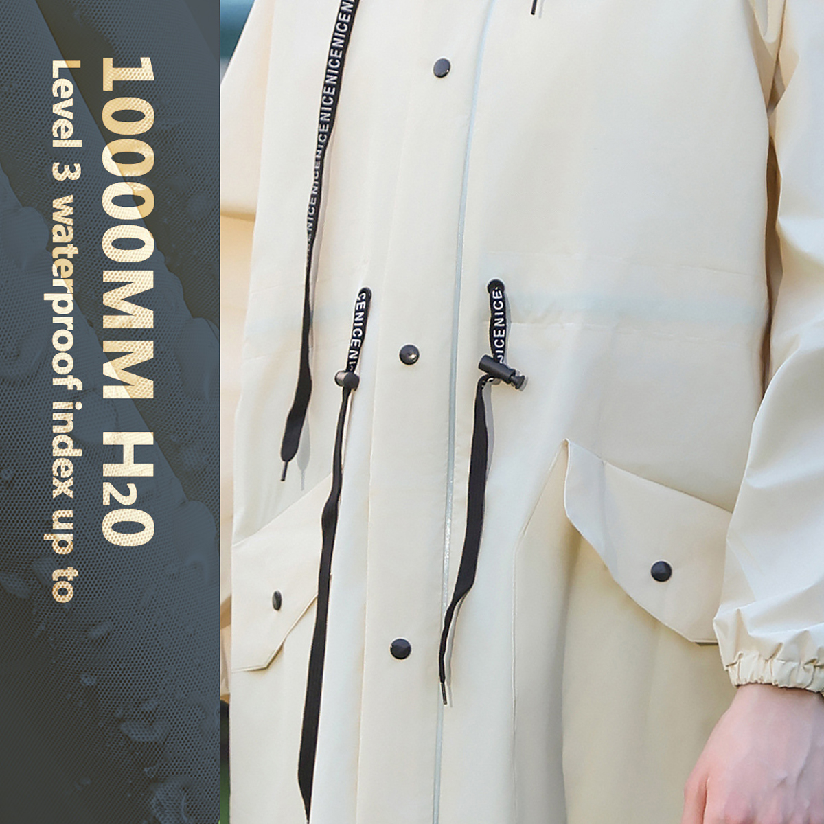 Women Long Waterproof Rain Jac - مراجعة Women'S Fashion Rain Jacket وسعره