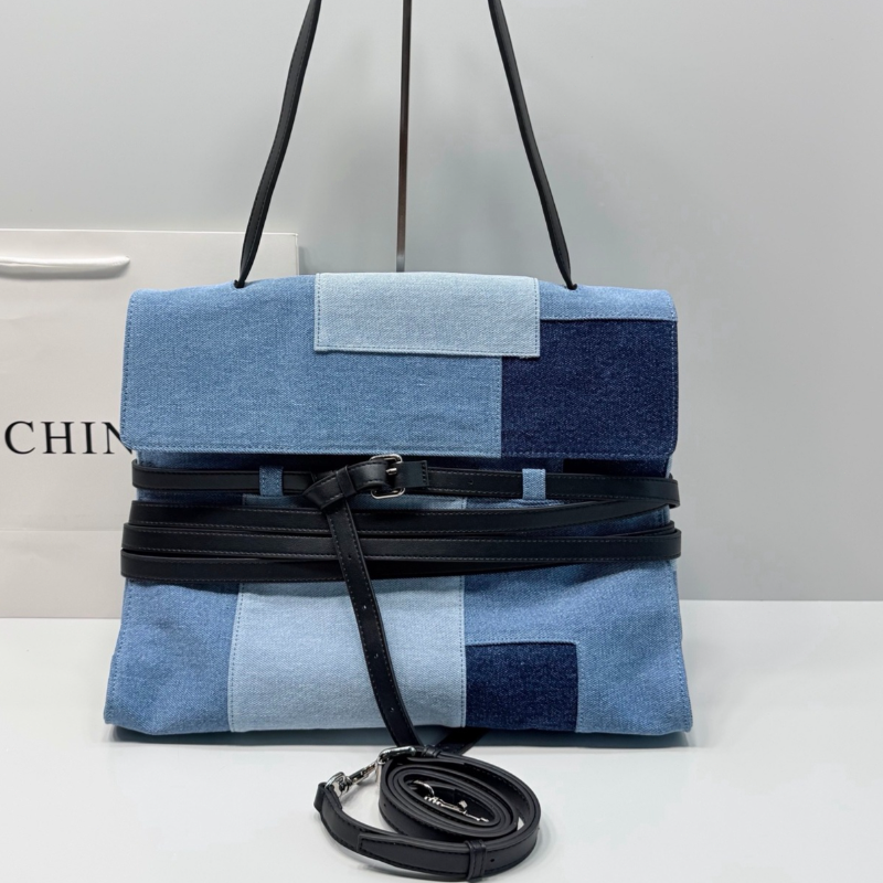 Color Block Denim Handbag Cros - مراجعة Women Fashion Handbags وسعره