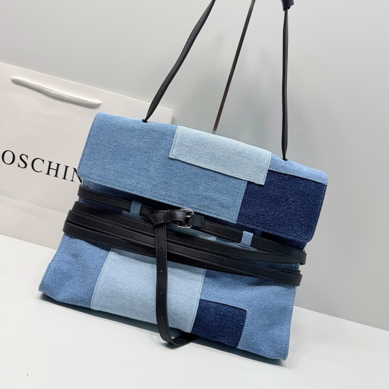 Color Block Denim Handbag Cros - مراجعة Women Fashion Handbags وسعره