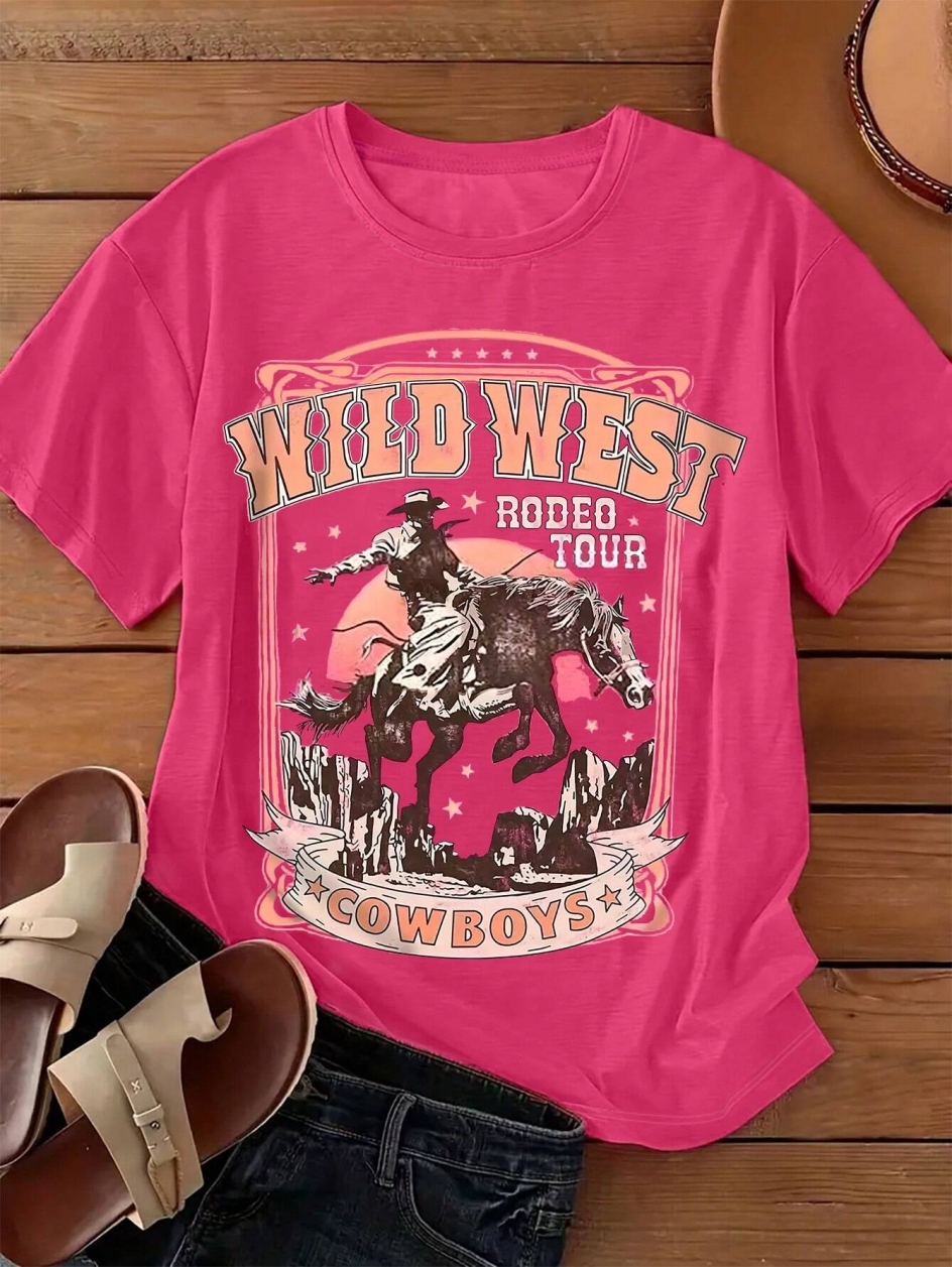 Wild West Cowboys Printing Wom - مراجعة Women'S Fashion Wild West وسعره