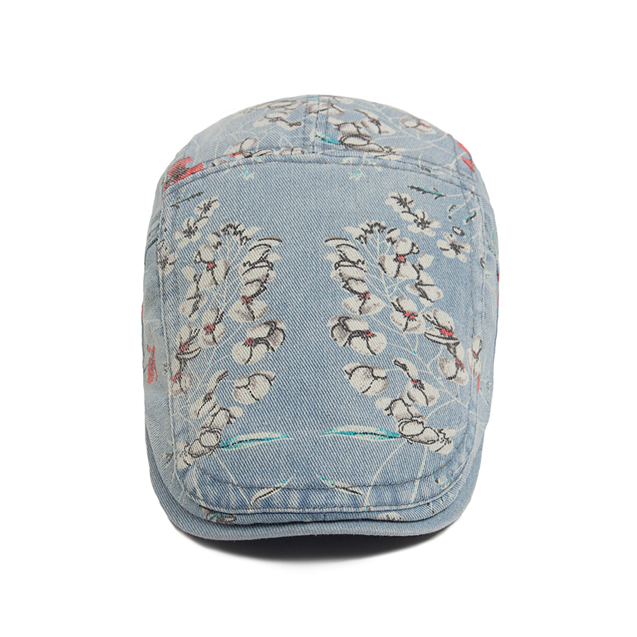 New Vintage Print Denim Beret  - مراجعة Women Fashion Nz وسعره