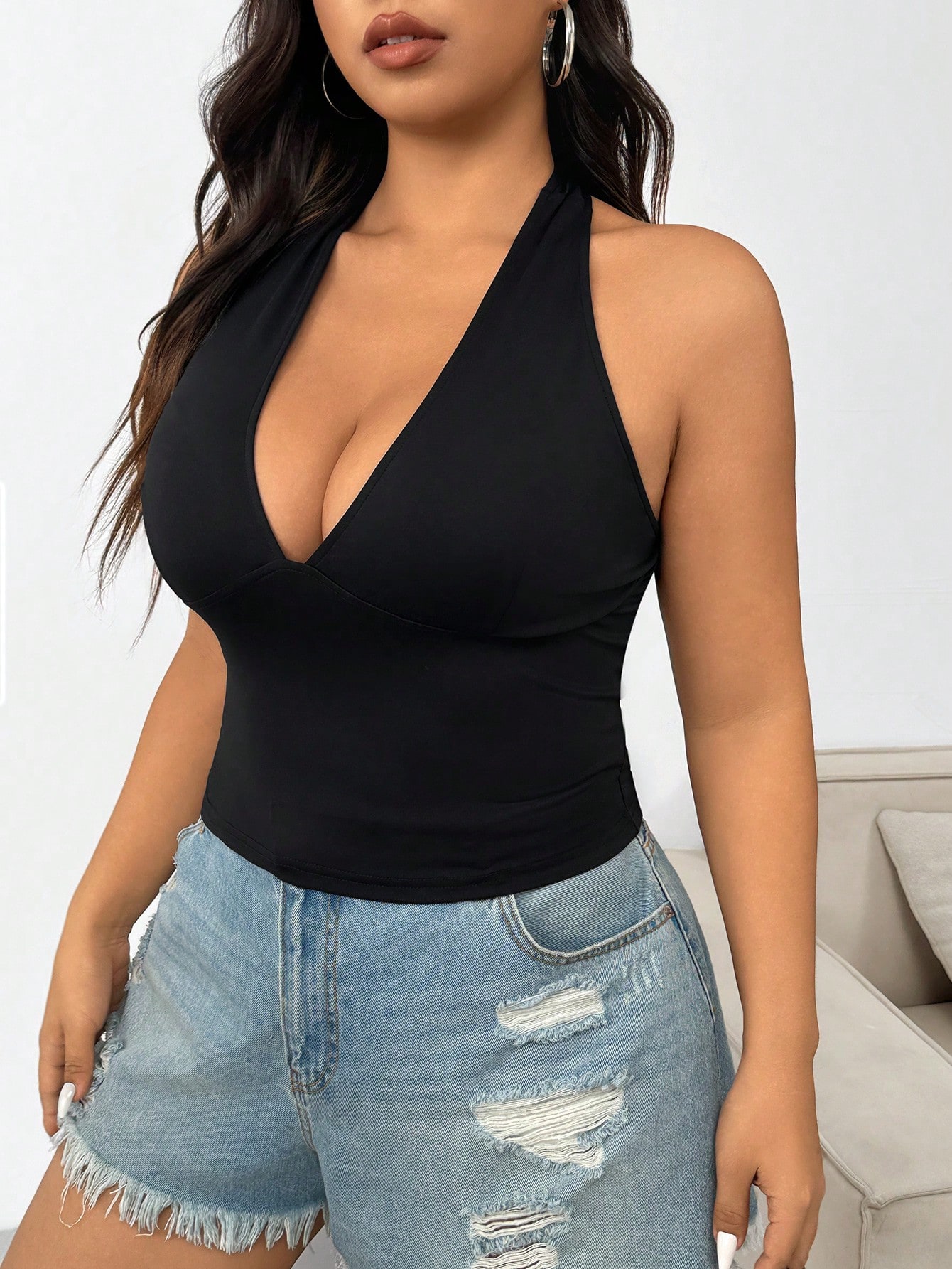 New fashion solid color plus s - مراجعة Women'S Fashion Vest Tops وسعره