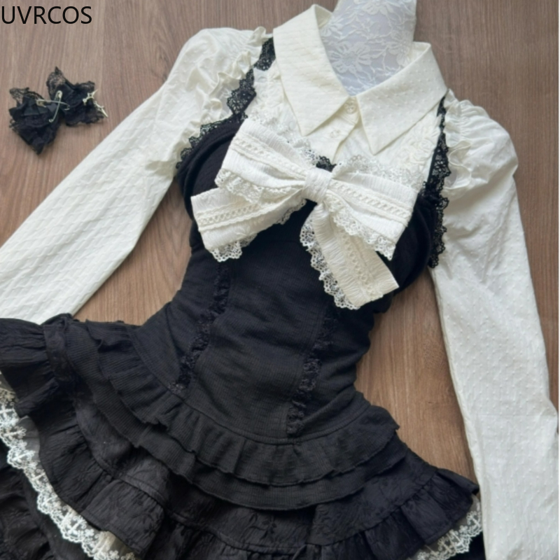 Y2k Aesthetic Lolita Style 3 P - مراجعة Women'S Y2K Fashion Aesthetic وسعره