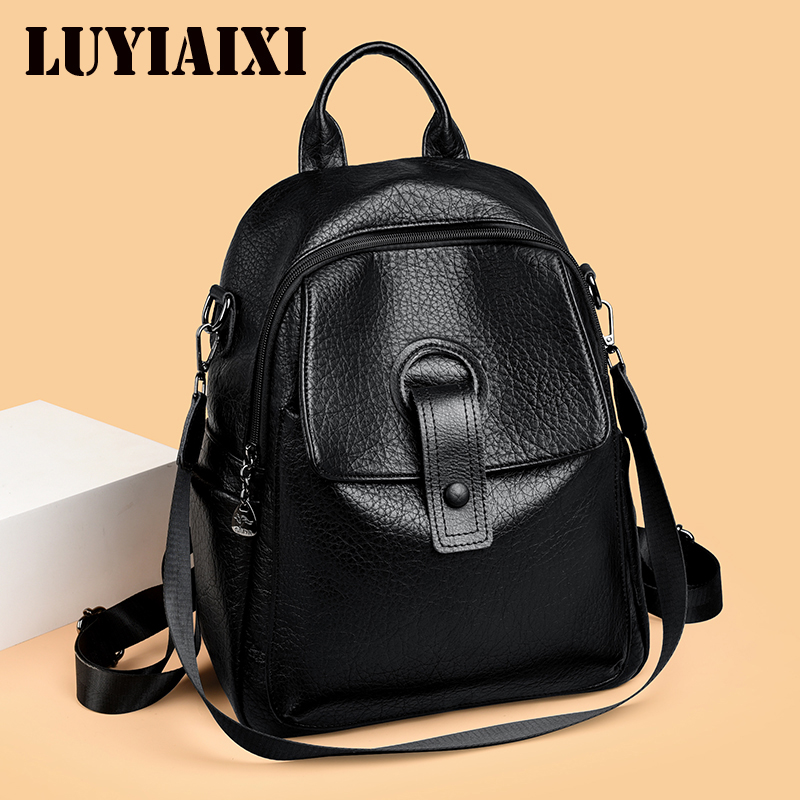 Fashion Women's Black Backpack - مراجعة Women'S Fashion In 1920 وسعره