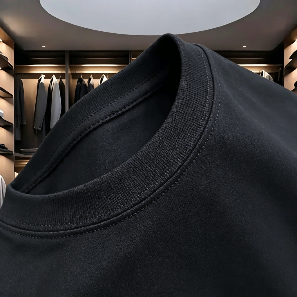 Black Cotton Crew Neck T-Shirt - مراجعة Women'S Fashion Wild West وسعره