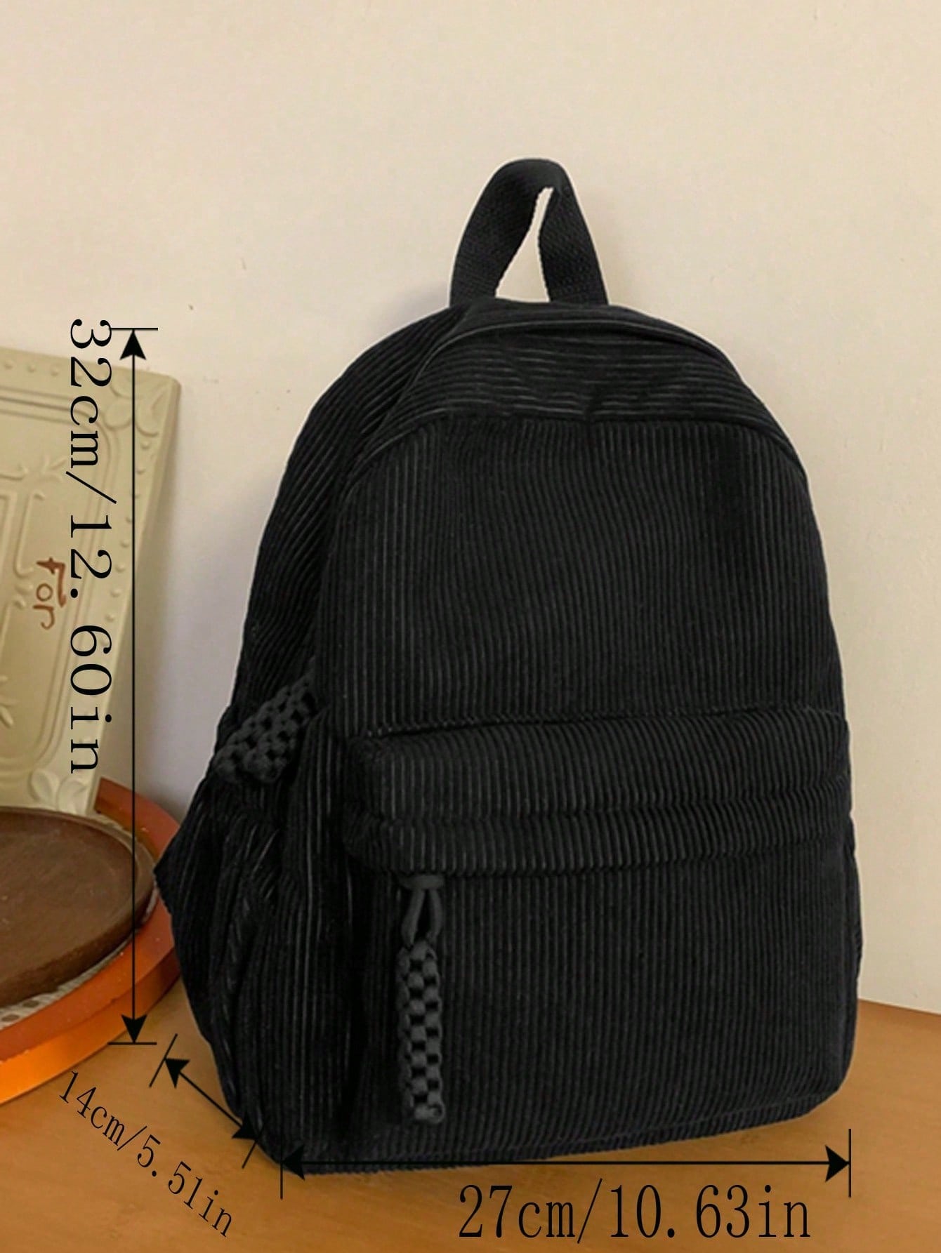 Solid Color Corduroy Fabric Fa - مراجعة Women'S Fashion Backpack وسعره