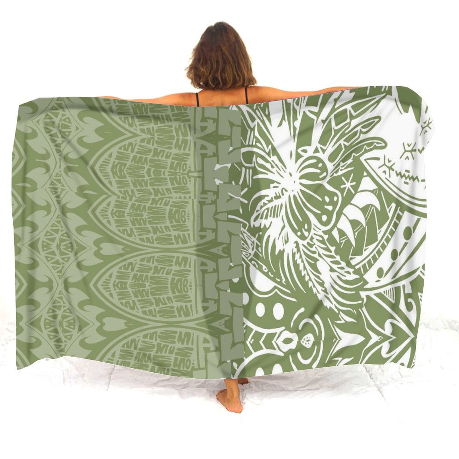 Hawaiian Apron Custom-Printed  - مراجعة Printed Wrap Skirt وسعره