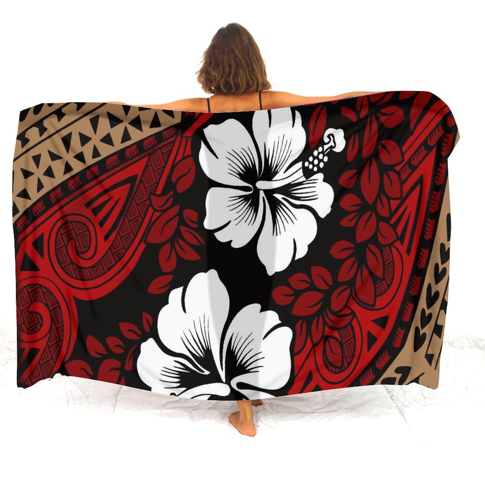 Hawaiian Apron Custom-Printed  - مراجعة Printed Wrap Skirt وسعره