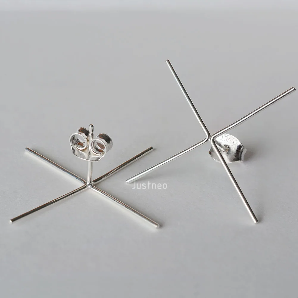 Solid 925 Sterling Silver Stud - مراجعة Women'S Fashion Earrings وسعره
