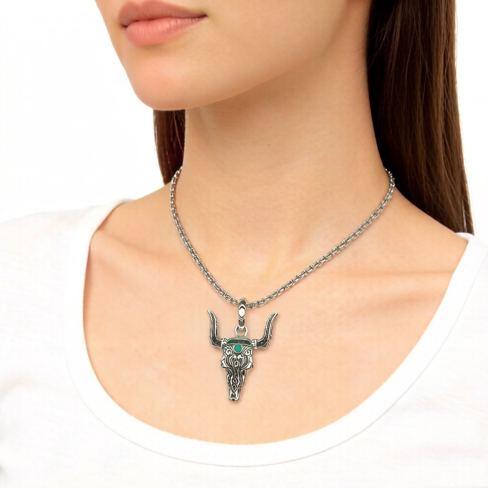 Pendant Bull Head Summer Fashi - مراجعة Women'S Fashion Wild West وسعره